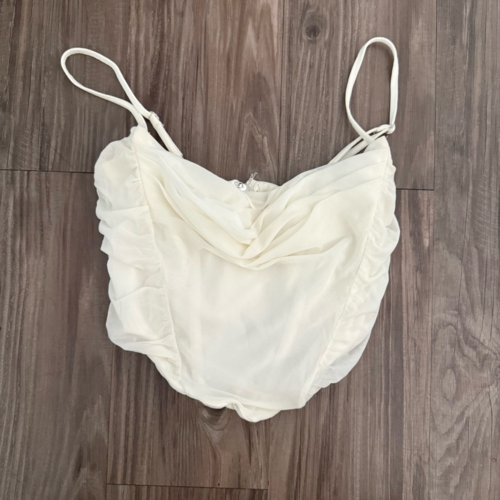 White Fox Boutique Cream Camisole Top